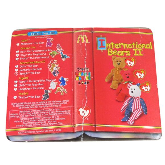 Lot of 7 McDonald's Ty Beanie Babies International Bears II Good Condition READ - Picture 9 of 16